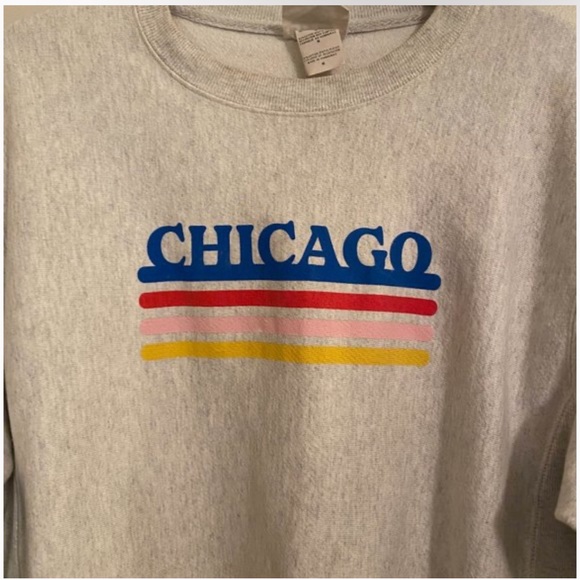 Alice & Wonder Champion “Chicago” retro oversized crewneck sweatshirt - Picture 4 of 6